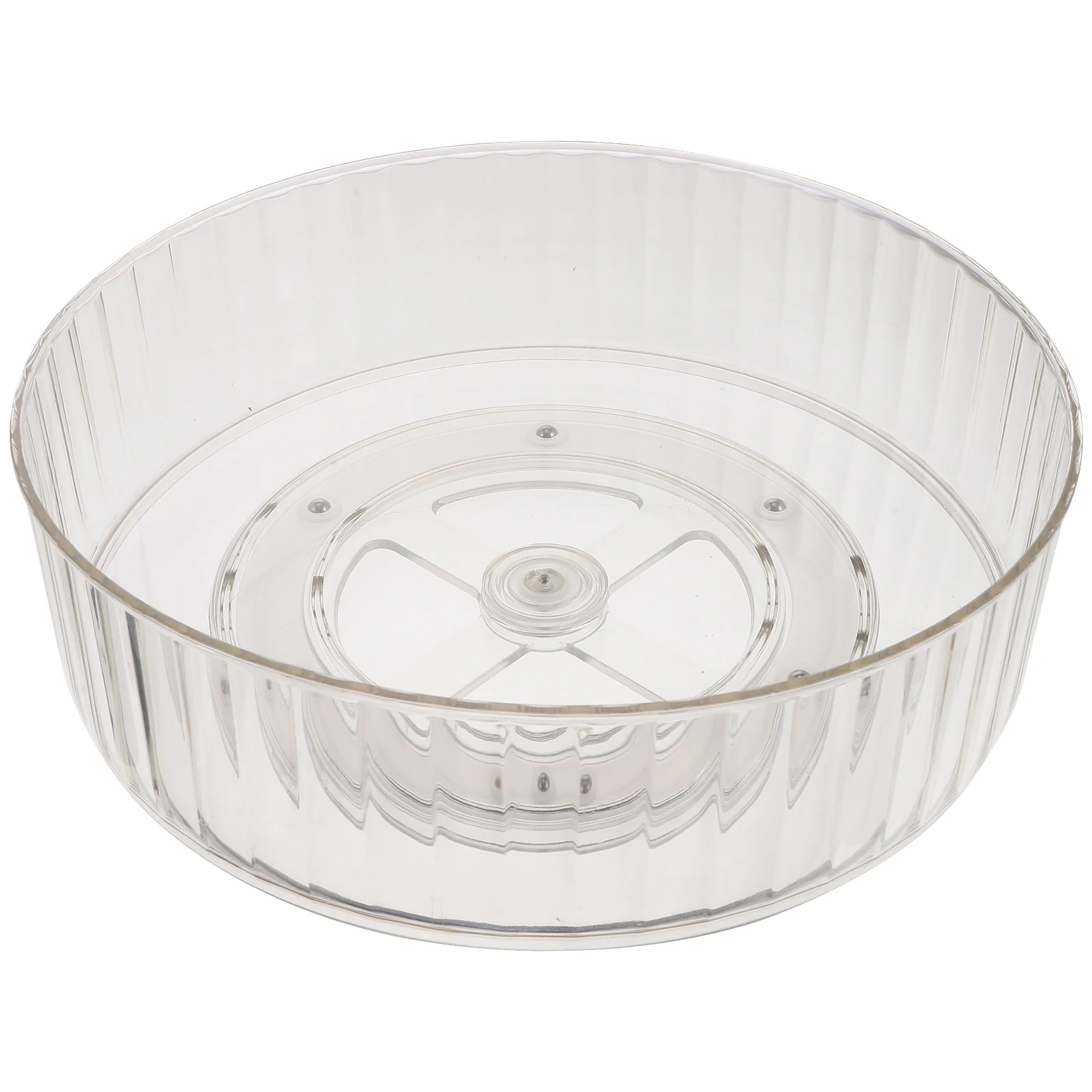 

Rotating Storage Transparent Countertop Organizer Bathroom Kitchen Shelf Stand Spice Brush Container Restaurant Hotel