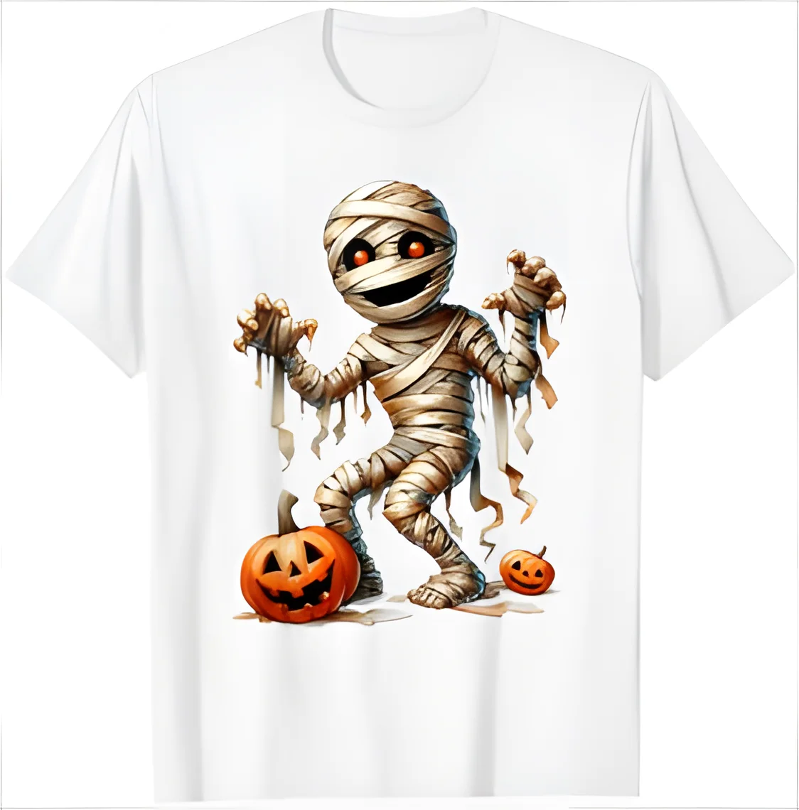 Halloween Mummy Character Tee, Shirt For Halloween T-Shirt