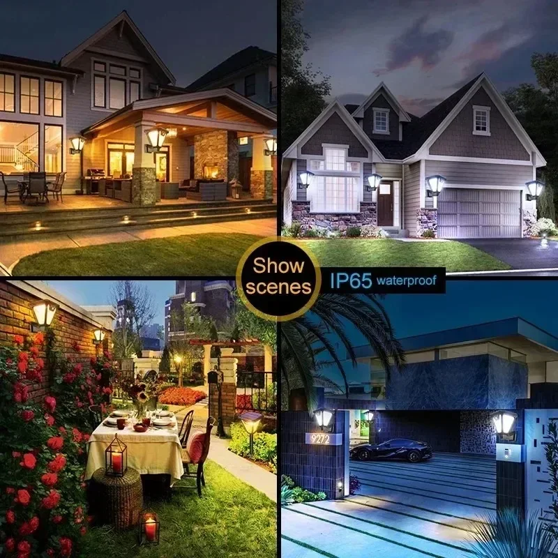 2IN1 Outdoor Solar Camping Wall Lamps LED Solar Motion Sensor Light Waterproof Garden Yard Lawn Street Porch Decorative Lamp