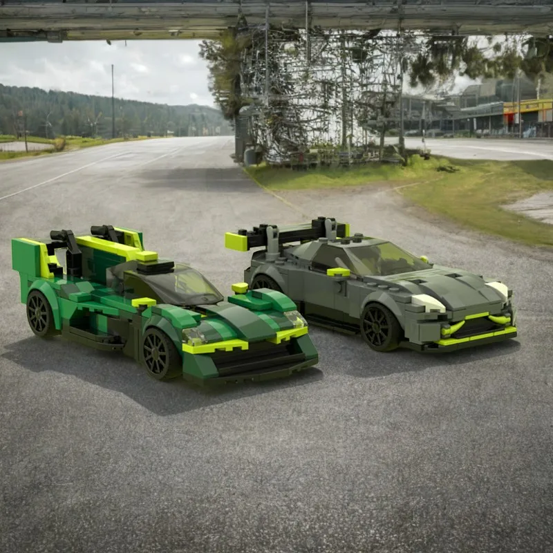 

578 шт. Astonse Martins Vantages GT3 Evo & Valkyries LMH Hypercar Combo Racing Car Moc DIY Строительные блоки Автомобильная спортивная игрушка