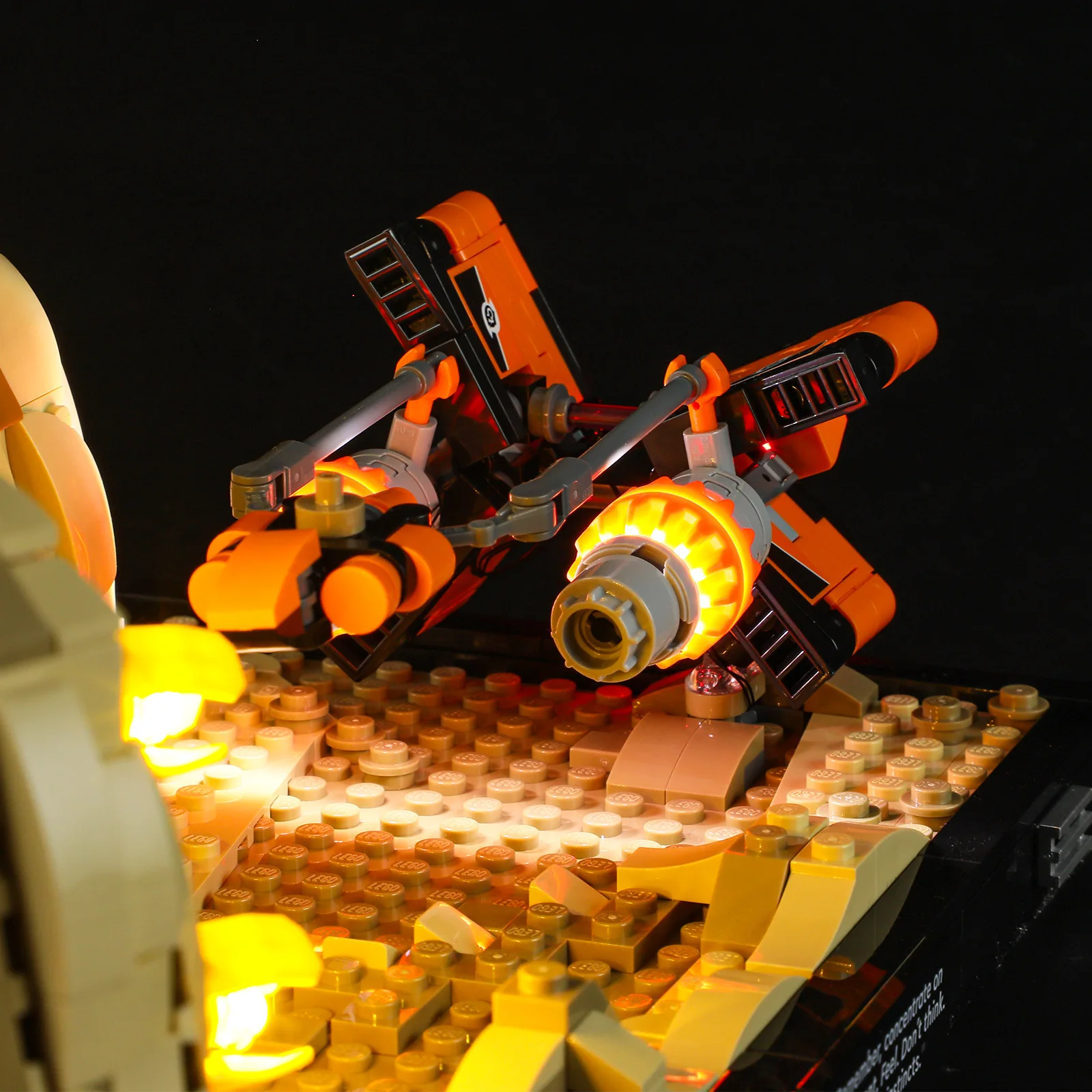 DIY-LED-Beleuchtungsset für LEGO 75380 Mos Espa Podrace Diorama (nur LED-Licht, ohne Blöcke)