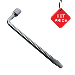 17/19/21/22/24mm L Type Car Truck Tire Wheel Lug Nut Wrench Hex Key Socket Spanner Tool Car Tyre Removal Tool Socket Spanner