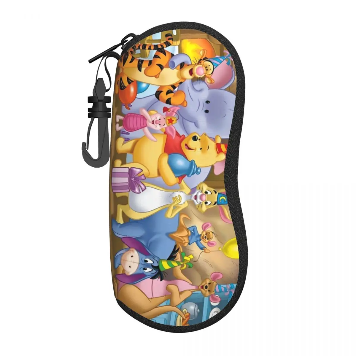 

Cute Winnie The Pooh Bear Lively Glasses Case Travel Cartoon Eyewear Storage Box Anti-Pressure Eyewear Container