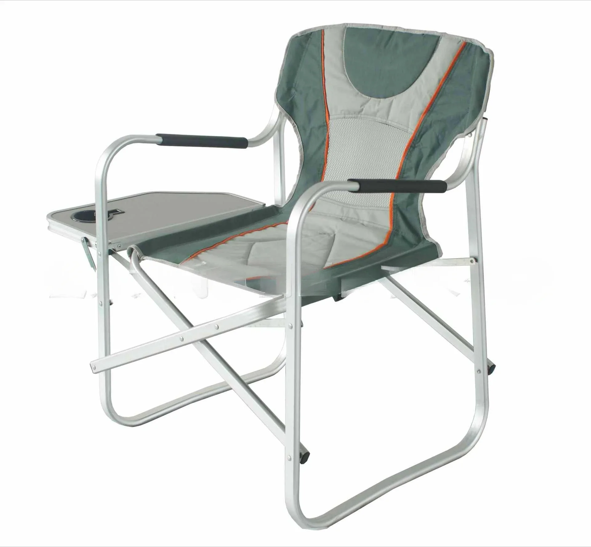 Manufacturer, outdoor folding beach chair, with table board, aluminum director chair