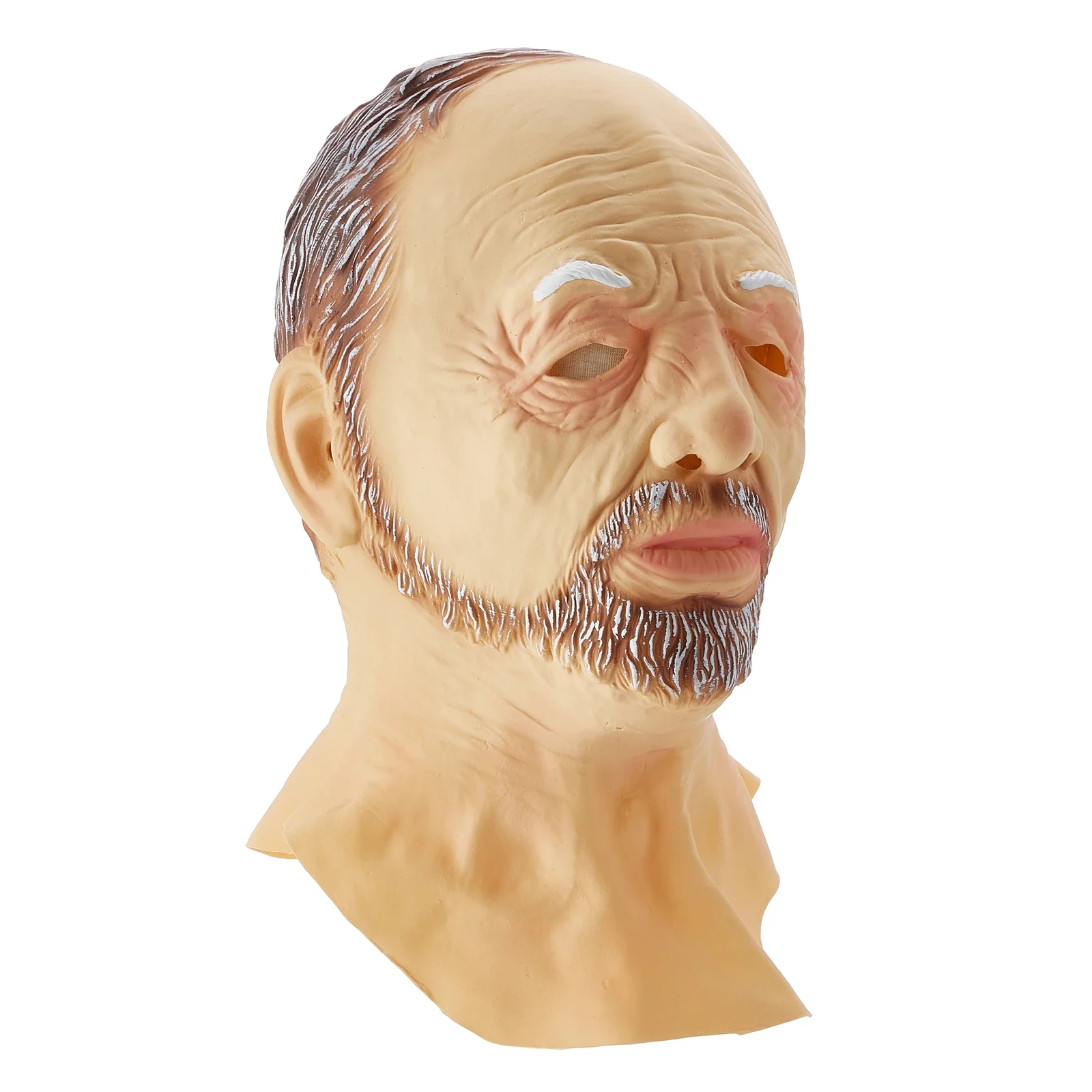 Halloween Funny Face Mask Grandpa Shaped Full Head Cover Cosplay Props Festival Party Headgear for Adults