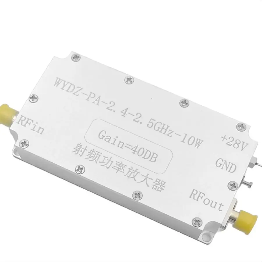 WYDZ-PA-2.4-2.5GHz-10W Power Amplifier Power Amp (with Heat Sink) with 40dB Gain 10W Output