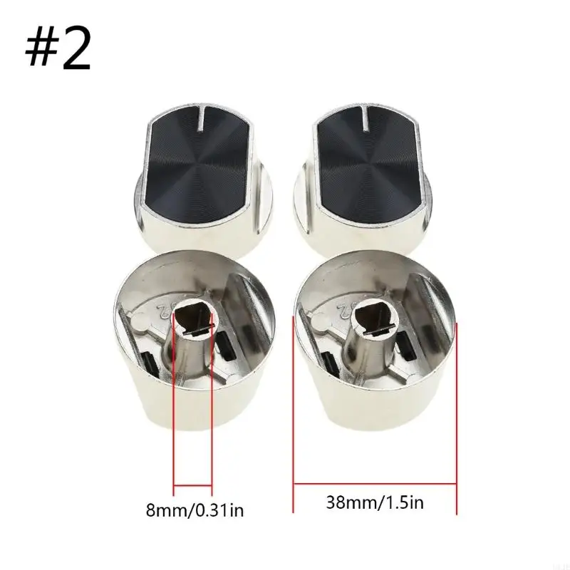 U1JE 8mm/0.31 ''boutons commande cuisinière à gaz universels pour bouton commande brûleur bouton commande à