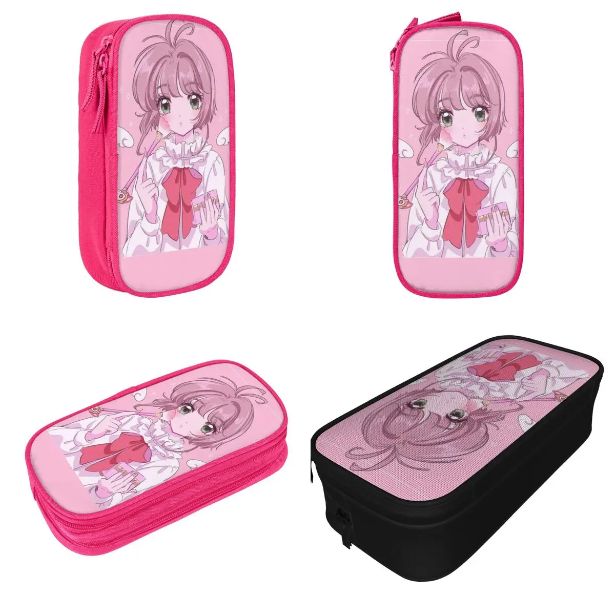 Magic Make Up Girl Cardcaptor Sakura Pencil Case Fashion Pen Box Bags Kids Big Capacity School Supplies Zipper Pencilcases