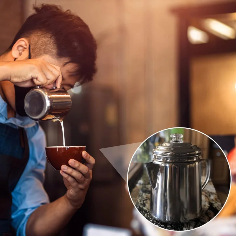 2-Piece Transparent Coffee Percolator Top - Replacement Glass Knob Top for Coffee Filter