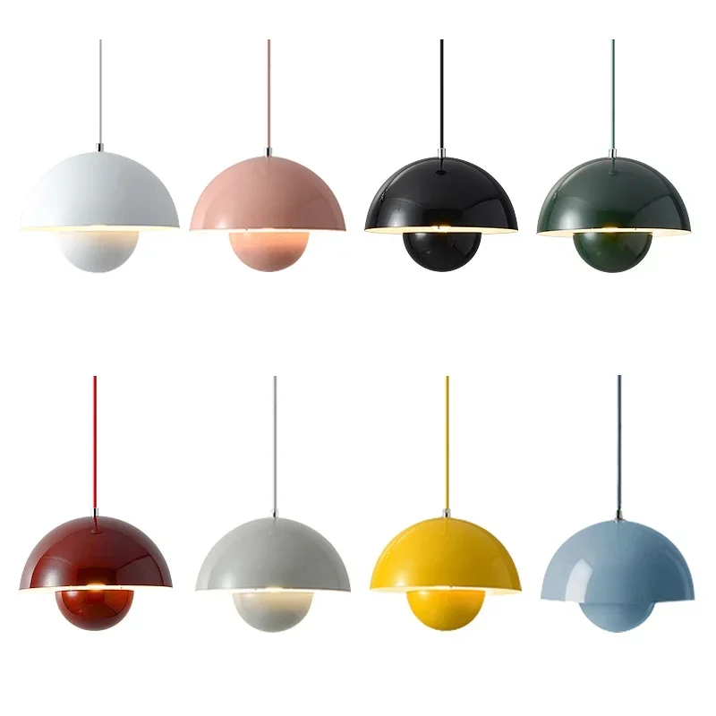 Nordic Danish Designer LED Pendant Light for Dining Room Kitchen Table Hanging Lamp Suspension Chandelier E27 Luminaire Fixtures