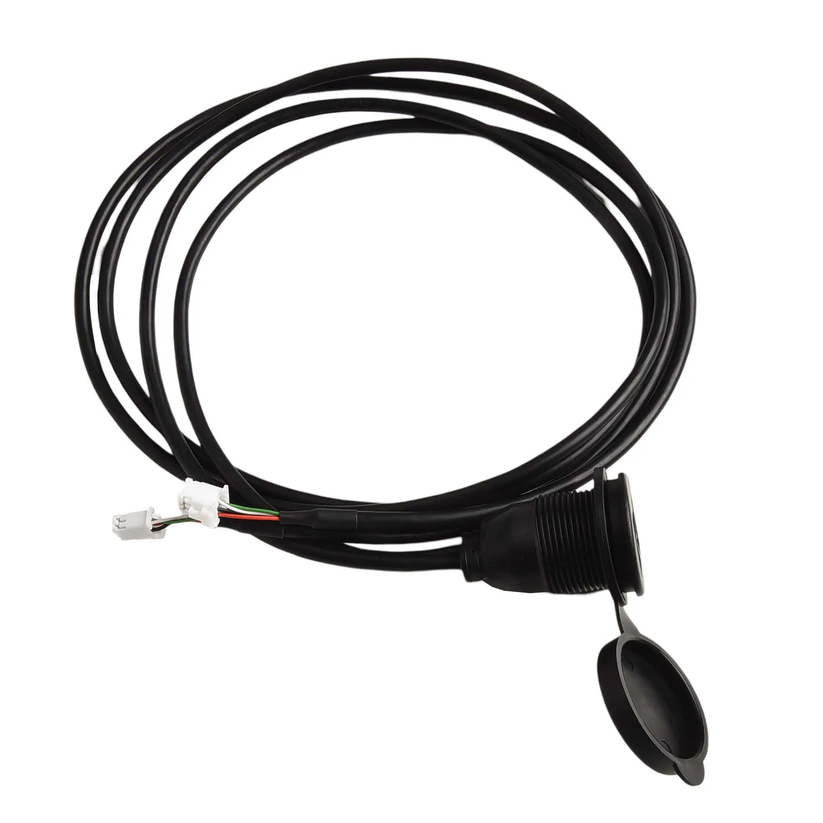 Car Dual USB Socket Base Mount Dual USB Port Panel Interface Extension 145cm Cable Adapter Universality Fitment