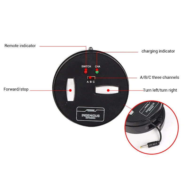 リモコン付き電動カニのおもちゃ カニの形をしたRCおもちゃ ライト付き