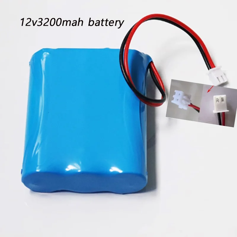 10.8V 11.1v Li-ion Battery Pack 18650 Small Volume Large Capacity Rechargeable Bottle outdoor 12 Volt speaker  Battery3200mah