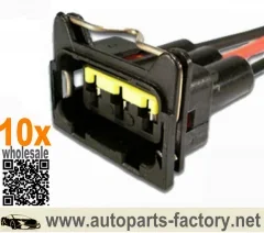 Longyue 10pcs 3 Way Bulb Connector Conector Case For 3 VIAS BULB RAD VW C/AR ETE7988 6