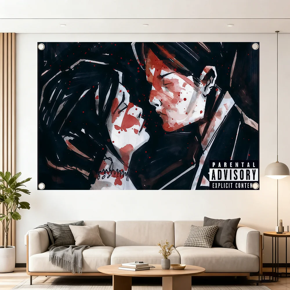 My C-Chemical Singer R-Romance Flag Durable Outdoor Indoor Patio Festive Decoration Classic Design Pole Wall Room Banner