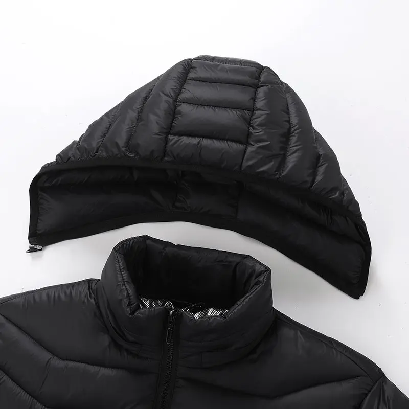 G-MACHT Unisex USB 38-Zonen Beheizte Kapuzenjacke, 4-Schalter-Steuerung, Langarm-Winterjacke für Camping, Wandern, Skifahren – Detail 12