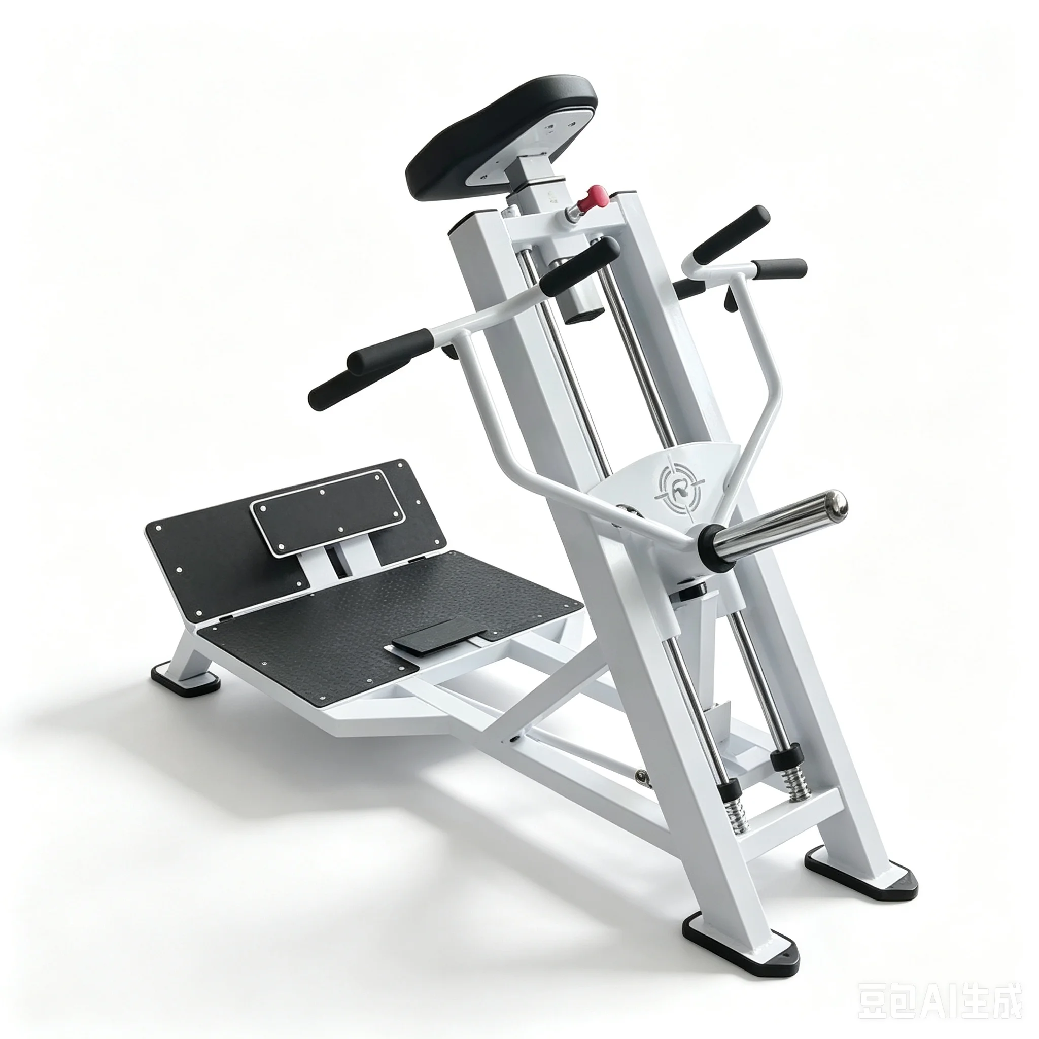 Commercial Plate Loaded Bent-Over Row Machine Upper Body Back and Arm Strength Training Gym Equipment
