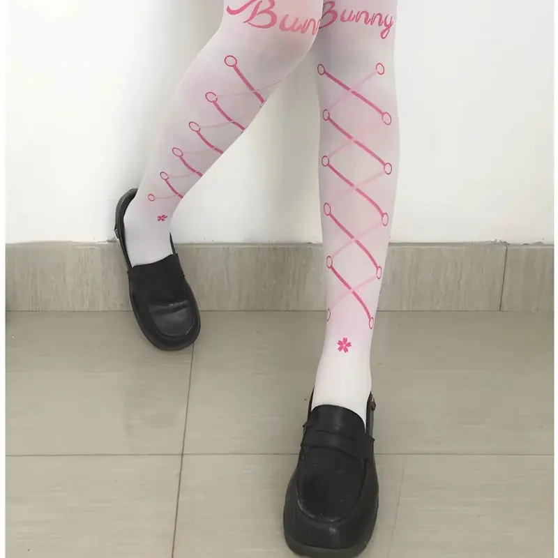 2025 New Lolita Kawaii Socks Fashion Stockings Casual Polyester Thigh High Over Knee High Socks Girls Womens Long Knee Sock