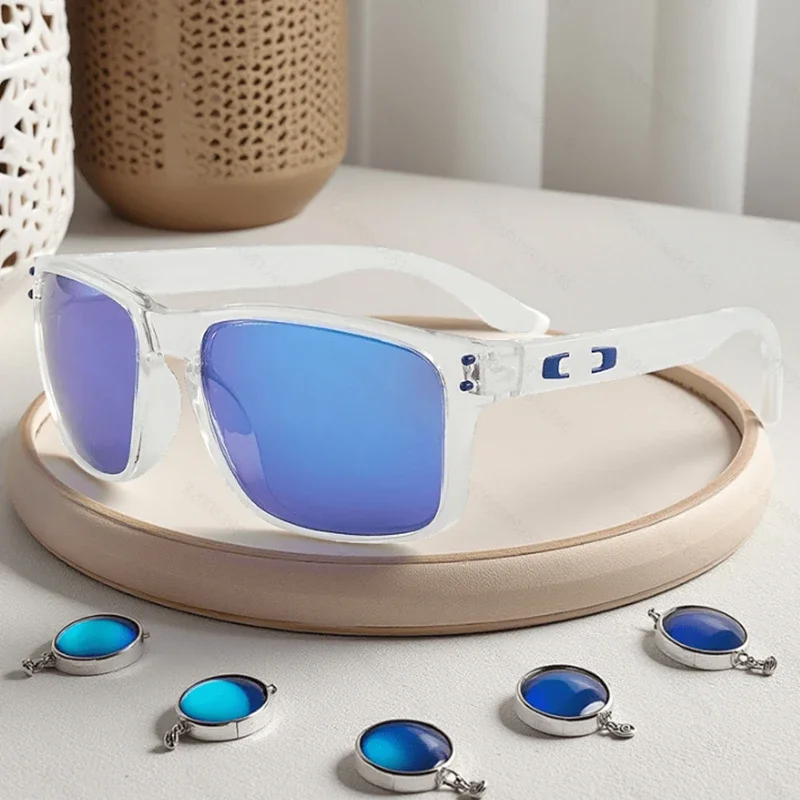 Men's Vintage-Inspired Fashion Glasses with Large Curved Frames - Perfect for Parties image 2