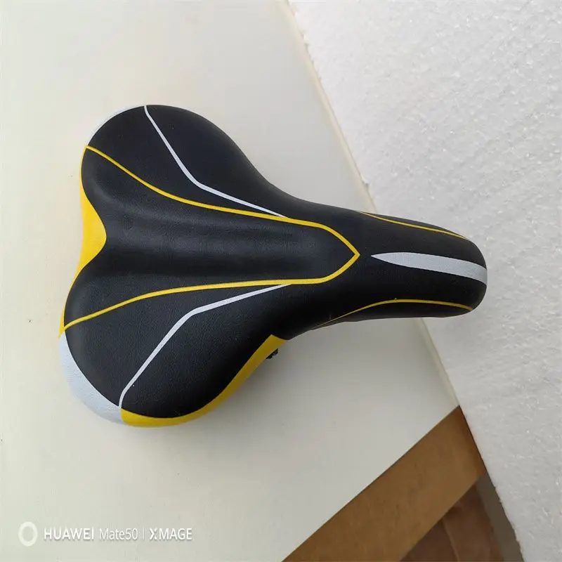 White Blue Bicycle Seat Cover Soft Padded Breathable Non-Slip Bike Saddle Cushion for Outdoor Cycling Mountain Road Bikes Adults - view 5