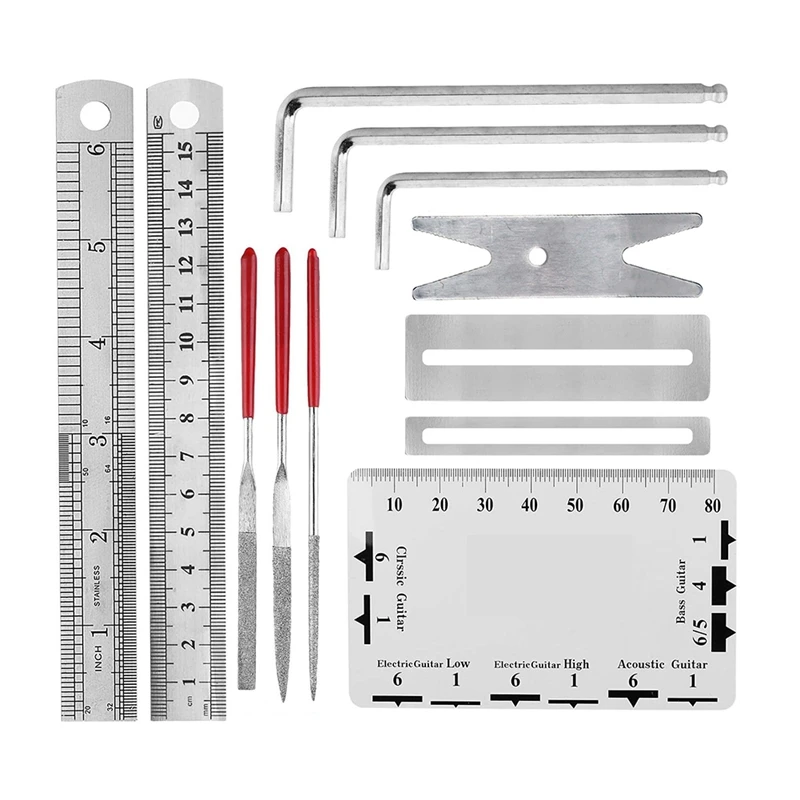 20-Piece Set Multifunctional Wrench Guitar Wrench Guitar Cleaning And Maintenance String Changing Tool Tuning Wrench Set Kit