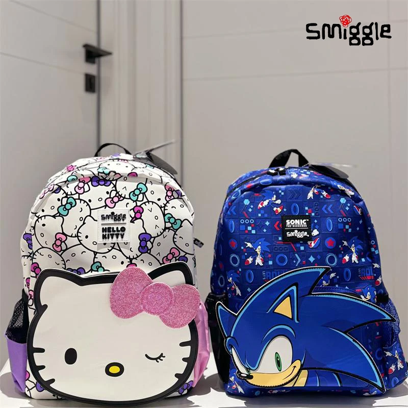 New Australia Smiggle Schoolbag Hellokitty Children'S Sonic  School Bag Anime Backpack Cartoon Backpack Children Gift