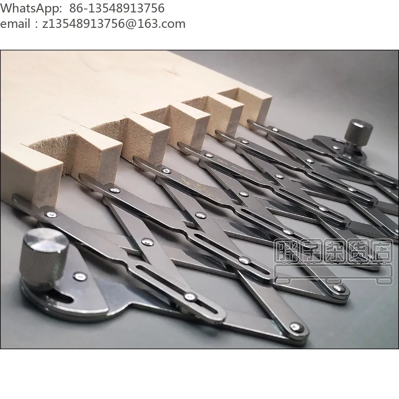 Dovetail Marking Template Equal Divider Ruler Woodworking Tenon Layout Gauge for Solid Wood Processing