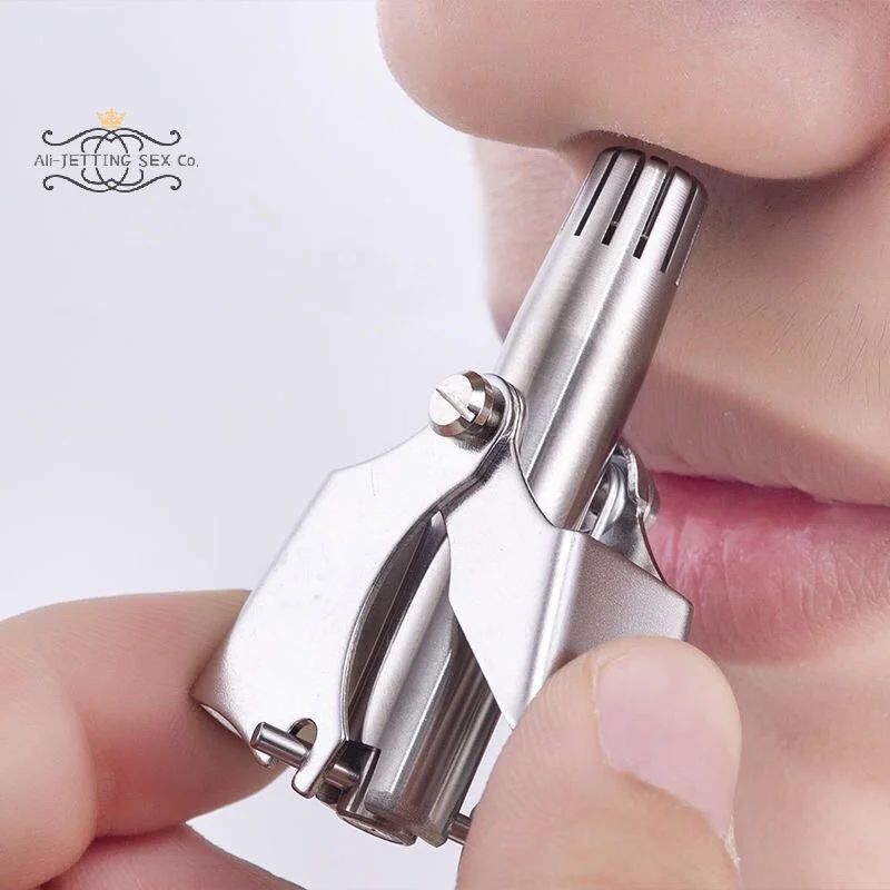 

Nose Trimmer for Men Stainless Steel Manual Washable Nose Trimmer for Nose Portable Face Ear Hair Trimmer