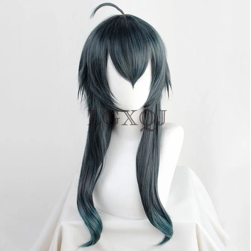 Còn Hàng Anime Xoắn-Xứ Sở Thần Tiên Malleus Dracqma Cosplay Bộ Tóc Giả Malleus 55Cm Màu Xanh Đậm Gradient Nhiệt Chống Tóc Giả + giá Rẻ Tóc Giả Bộ Đội