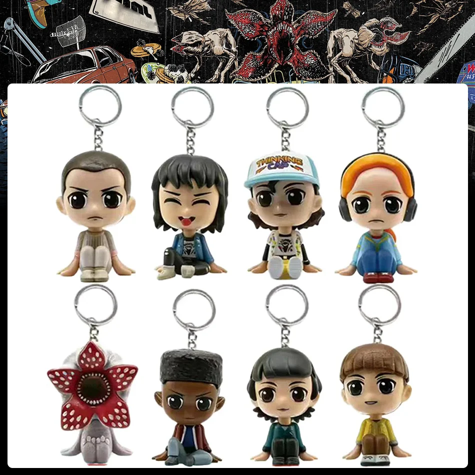 

Набор из 8 мини-брелоков: креативные фигурки-персонажи, милые портативные подвески для сумок, уникальные подарки на день рождения для детей, готовы к отправке
