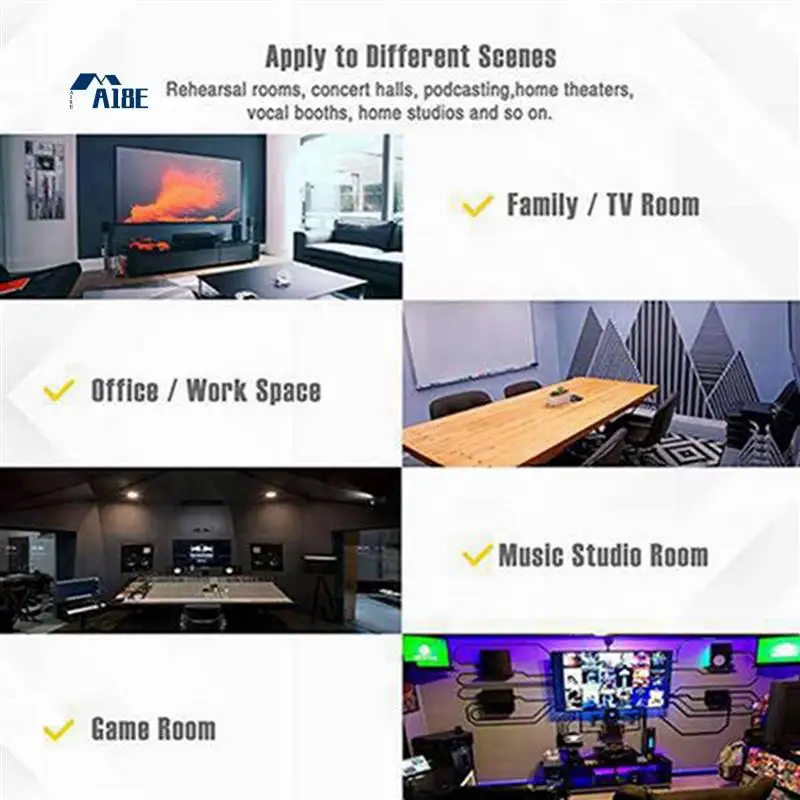 

A18E-36 Pack Starry Sky Hexagon Acoustic Panels,Sound Proofing Padding,Sound Absorbing Panel For Studio Acoustic Treatment