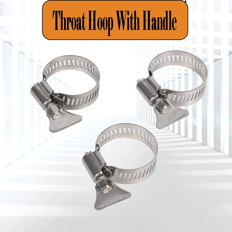 5pcS 4Points 6 Points 1 Inch Stainless Steel Clamp Throat Hoop Pipe Hoop Gas Pipe Hoop Water Pipe Hose Nipple Pipe clamp