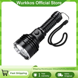 Wurkkos TS30S Pro 21700 Rechargeable Tactical Flashlight  LED USB-C 6000Lm Torch MAX 1086M Stainless Bezel Anduril 2 Power Bank