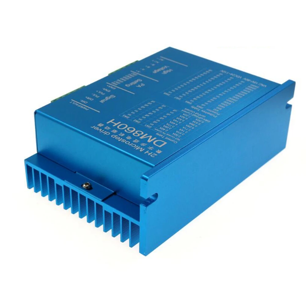 DM860H DSP Digital 57 / 86 Stepper Motor Driver with Fan 2-Phase Nema23,34 DMA860H 7.2A, 18-80VAC for Printing CNC Drive