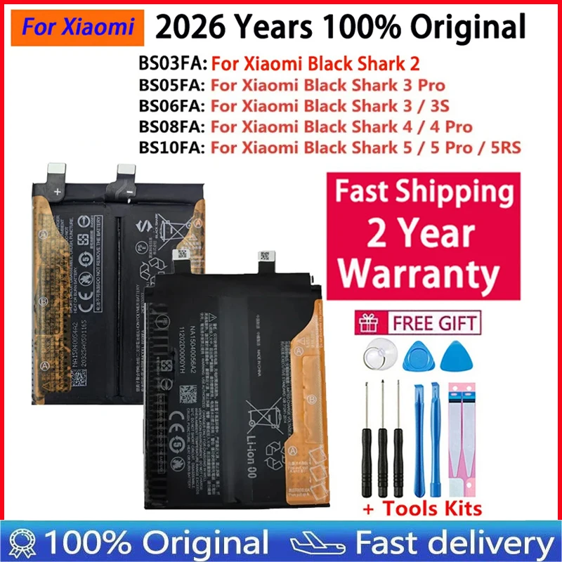 High Quality BS03FA BS05FA BS08FA BS10FA BS06FA Battery For Xiaomi Black Shark BlackShark 2 3 3S 4 5 Pro 5RS Phone Bateria