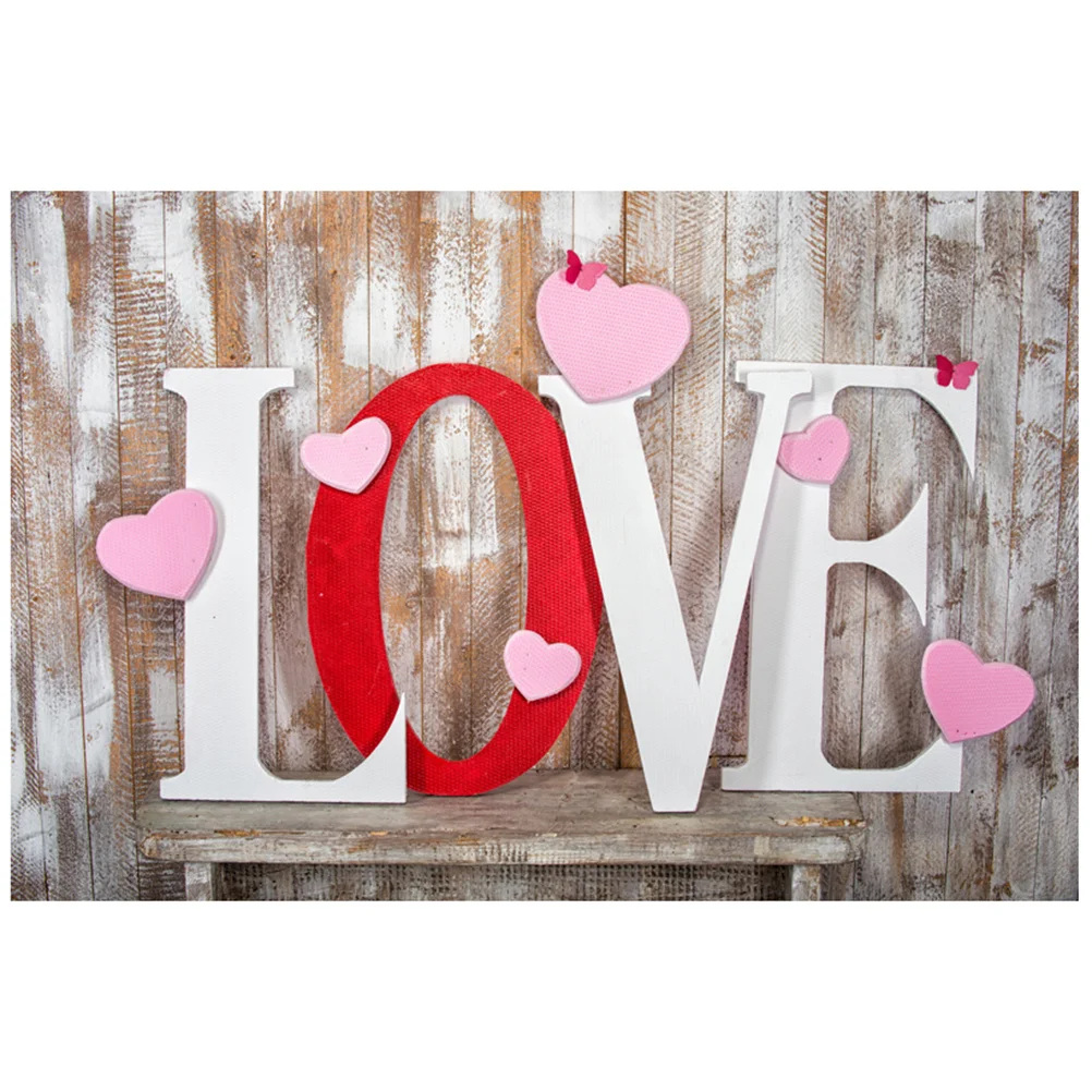 

Photography Backdrop Photo Background Valentine's Day Love Heart Seamless Wrinkle Free 90x150cm Photo Backdrop for Pictures