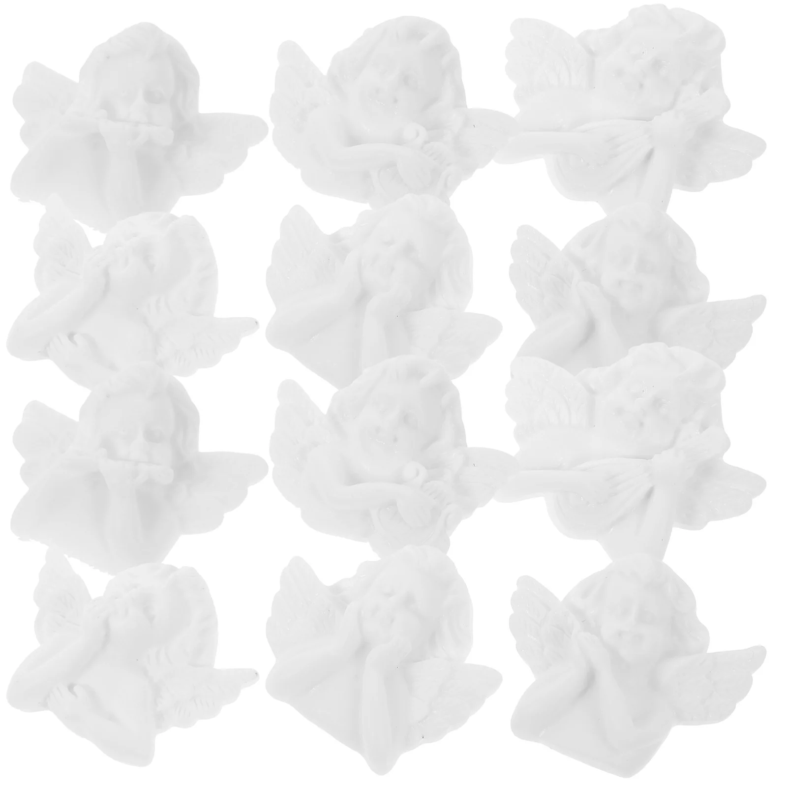 30 шт., материал чехла для телефона, мини-смола, подвески в виде ангела для DIY, украшения для мобильного чехла, принадлежности для рукоделия, миниатюрные украшения в виде ангела