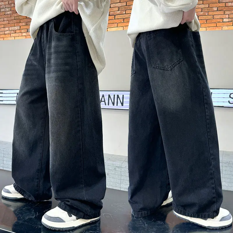 

Boys' jeans, spring and autumn seasons, children's casual pants, outdoor boys' pants, street style