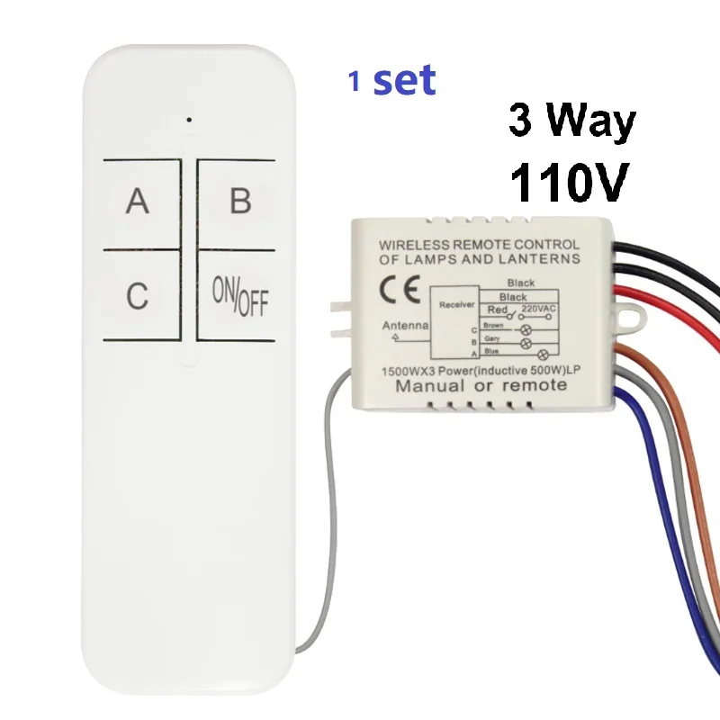 1/2/3 Way Relay AC 220V RF Digital Wireless Remote Control Switch Ceiling Fan Panel Control Switch For Light Bulb smart home