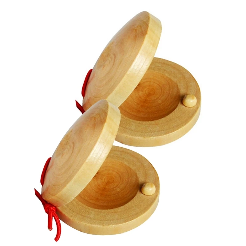 Eierstreuer, Holz-Fingerkastagnetten, glattes Musikinstrument, Werkzeug zum frühen Lernen, Musikspielzeug für Kinder, Jungen,