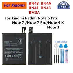 BN48 BN4A BN41 BN43 BM3A nueva batería para Xiaomi Redmi Note 6 Pro/Note 3/Note 4X /MTK Helio X20 /Note 4 /Note 7 Pro