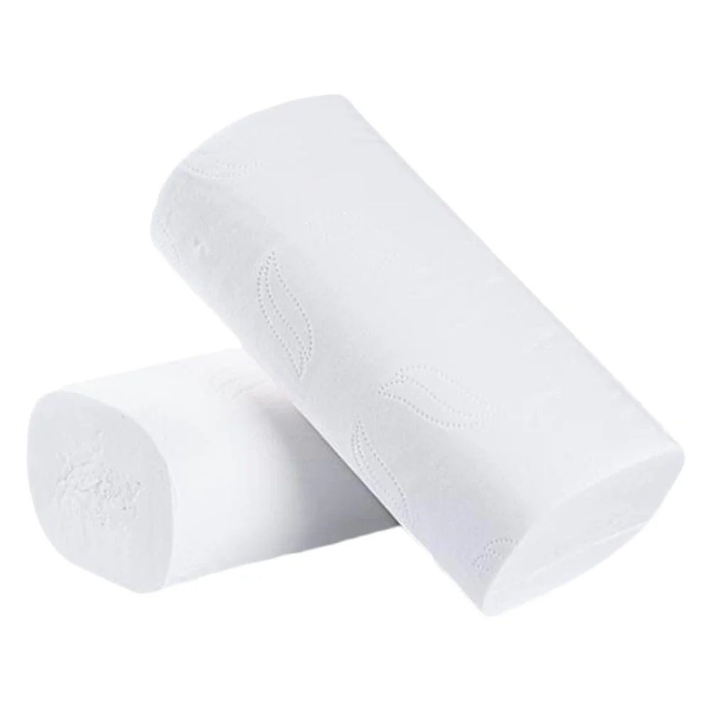 

10Pcs Coreless Toilet Paper Thick Soft Wood Pulp Rolls Household Tissue Paper Home Office Essential