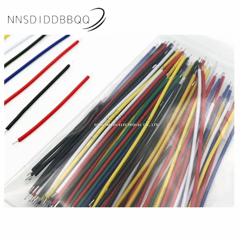 24# Common Wire Package Double End Tinned Colorful Connecting Wire 5cm 8cm 10cm 13-Kinds Each 10PCS