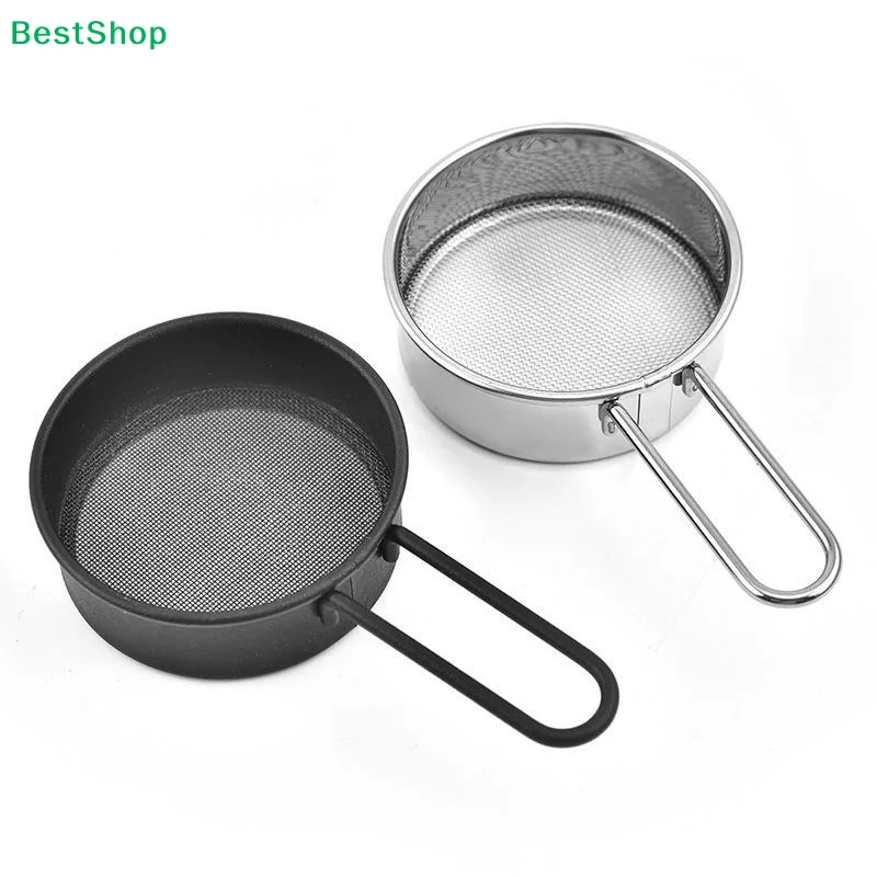 ♬Flour Sifter For Baking, Flour Or Powdered Sugar Shaker Duster With Handle, Stainless Steel Baking Tools Dusting Flour Sieve