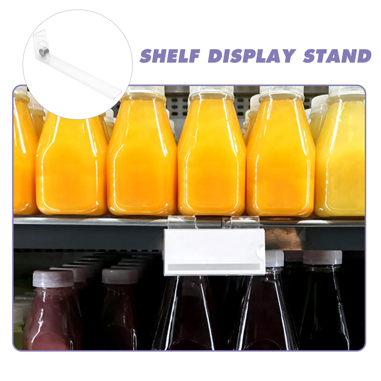 5Pcs Automatic Shelf Pusher Glide Tool for Drinks Spring Can Dispenser Beverage Organizer Supermarket Retail Store