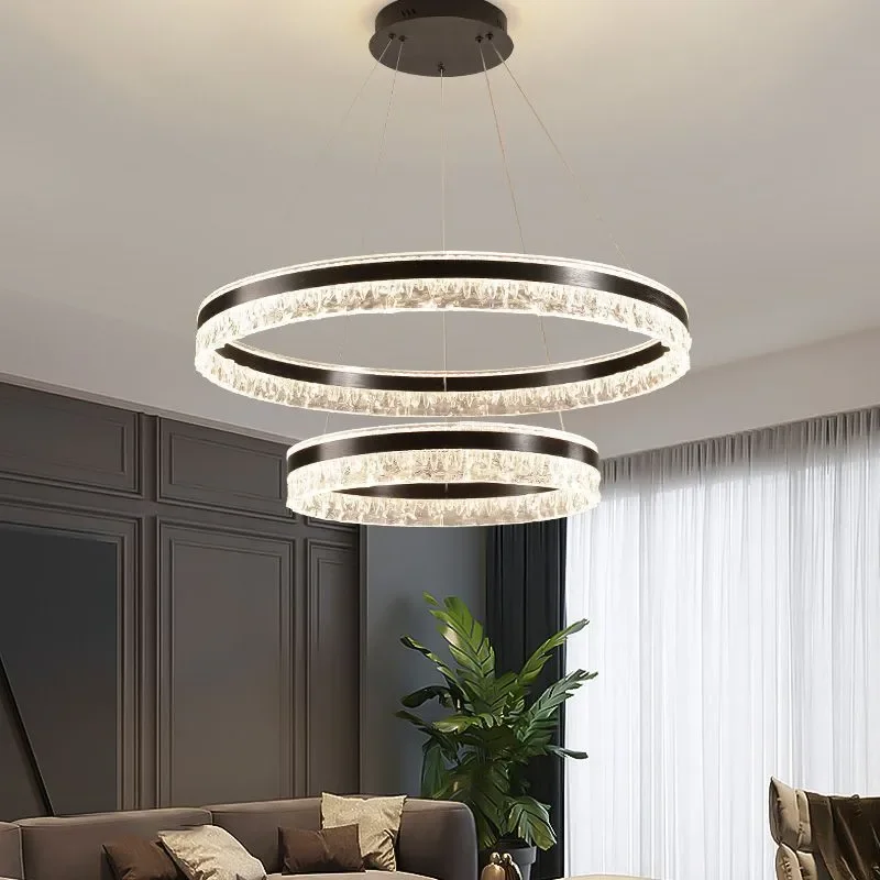 for Italian Light Luxury Living Room Chandelier Minimalist 2026 New Stone Pattern Hall Main Light Advanced Bedroom Dining