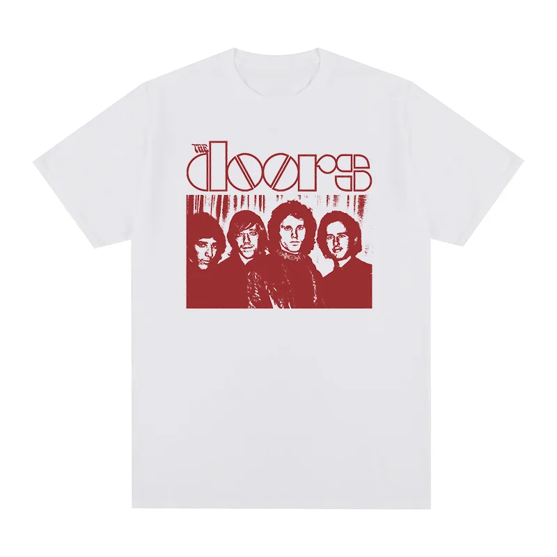 The Doors Vintage T-shirt Rock Band Jim Morrison Cotton Men T shirt New Tee Tshirt Womens Tops