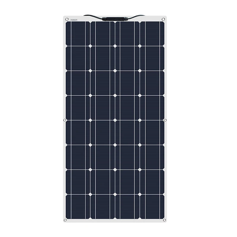 

Photovoltaic Flexible ETFE Solar Panel 100W OR PET Monocrystalline placa Cell paneles solares for 12V 24V battery camping charge