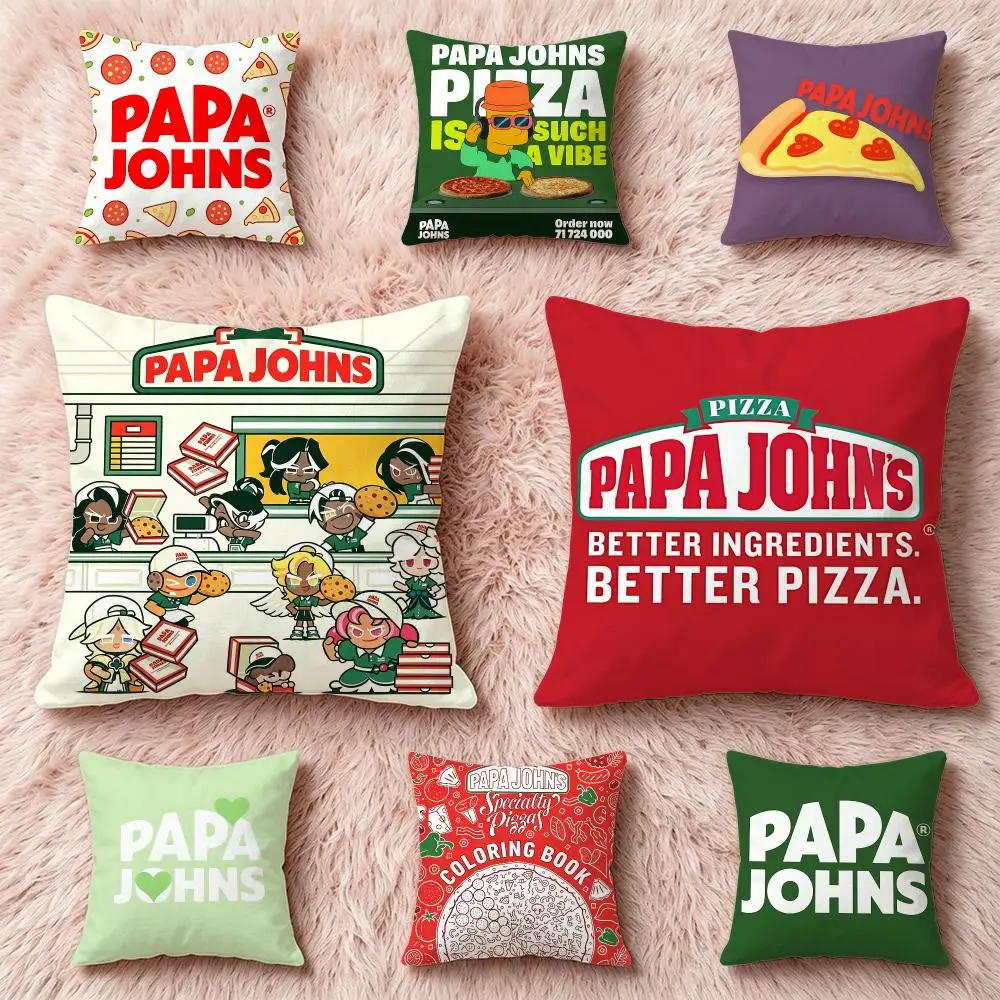 Brand Papa John's Cushion Cover Pillow Short Plush Pillow Cute Simple Style For Living Room Bedroom Birthday Gift