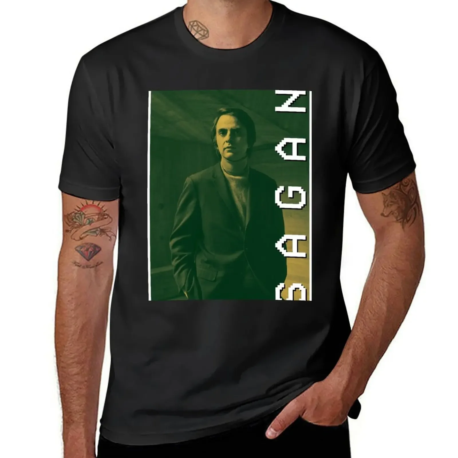 Carl Sagan VHS T-Shirt anime oversized graphic tee new edition sweat shirts, men